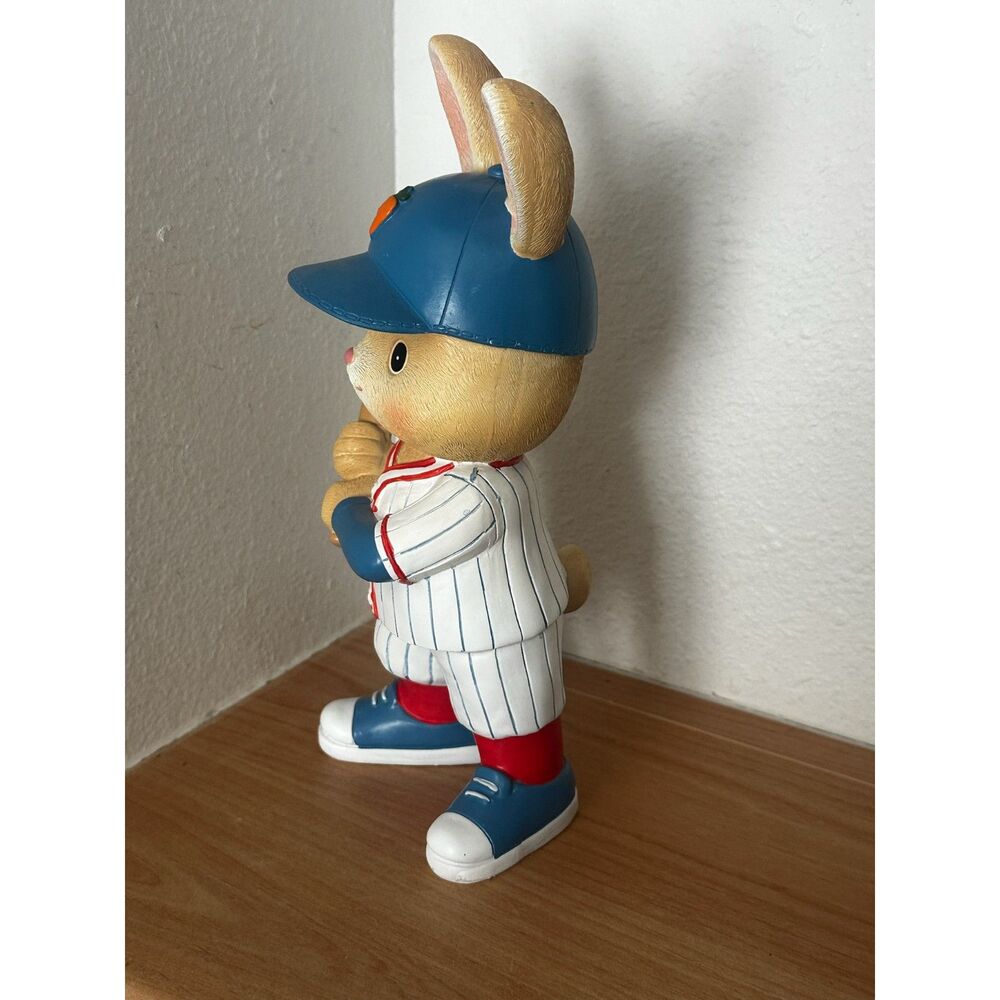 Easter Baseball Bunny Figurine NWT - Picture 3 of 5